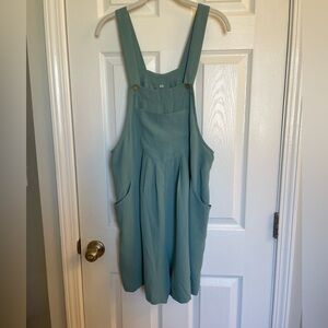Teal Overall Romper